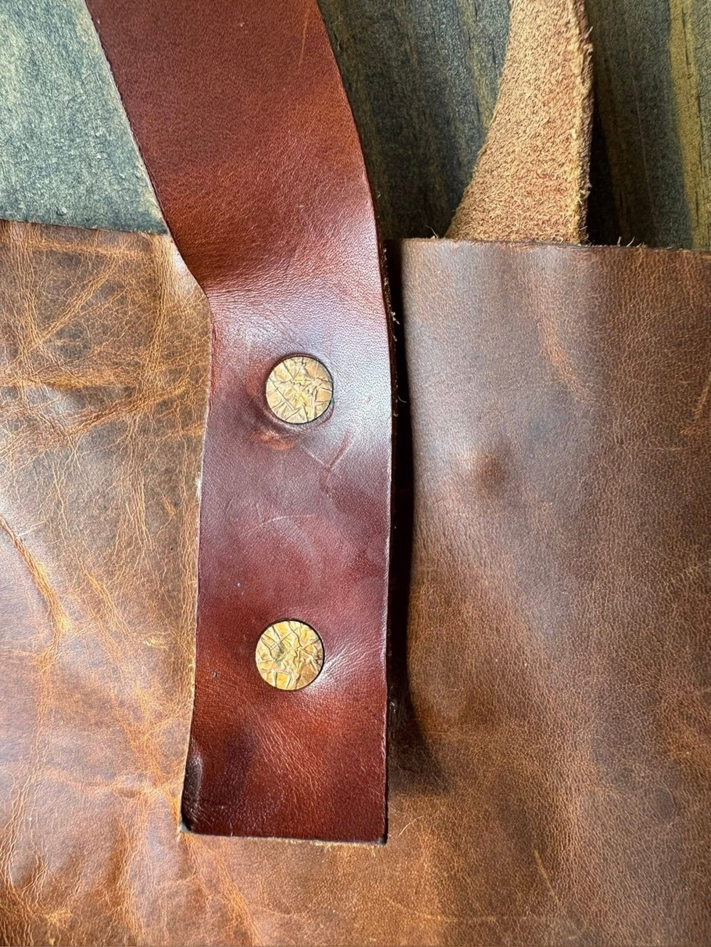 Classic Brown Leather Tote Bag - Picture 9 of 15